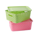 Weave Design Hollow Plastic Storage Box for Storage (SLSN037)